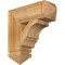 Ekena Millwork Balboa Arts & Crafts Rough Sawn Bracket, Western Red Cedar, 6"W x 20"D x 20"H BKT06X20X20BOA03RWR - alternate 1